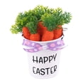thumbnail image 3 of Cubo pequeño de Pascua para recolectar, ligero y versátil, para decoración de Pascua, ideal para celebraciones en el césped, fiestas en el jardín o en Lazo estampado violeta, 3 of 8