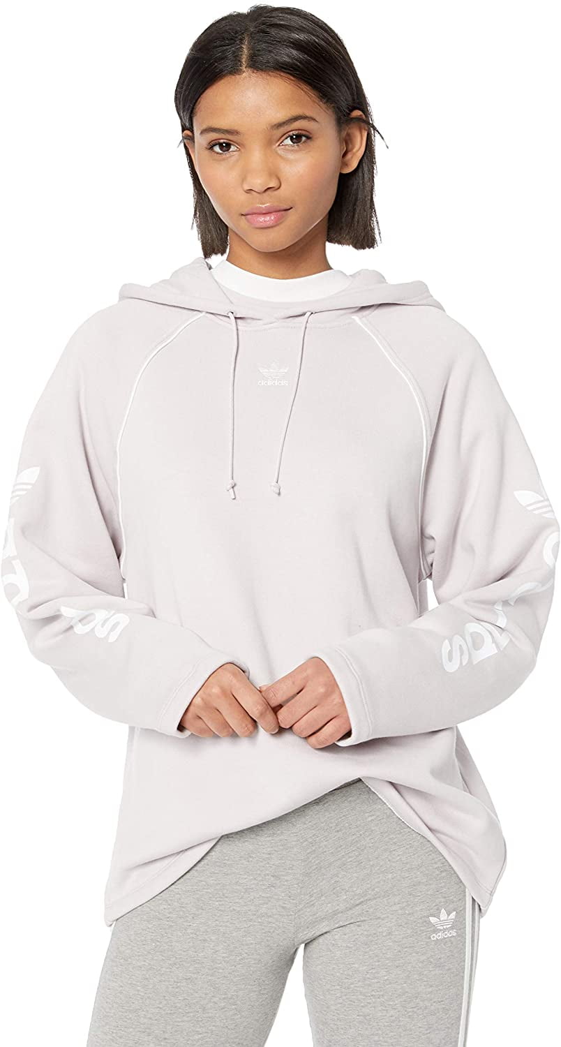 ozon indlæg Prøve adidas Originals Women's Linear Logo Hoodie, Ice Purple - Walmart.com