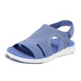 thumbnail image 1 of Women's Soft & Comfortable Sandals Mesh Upper Breathable Sandals Adjustable Cross-strap Design, 1 of 5
