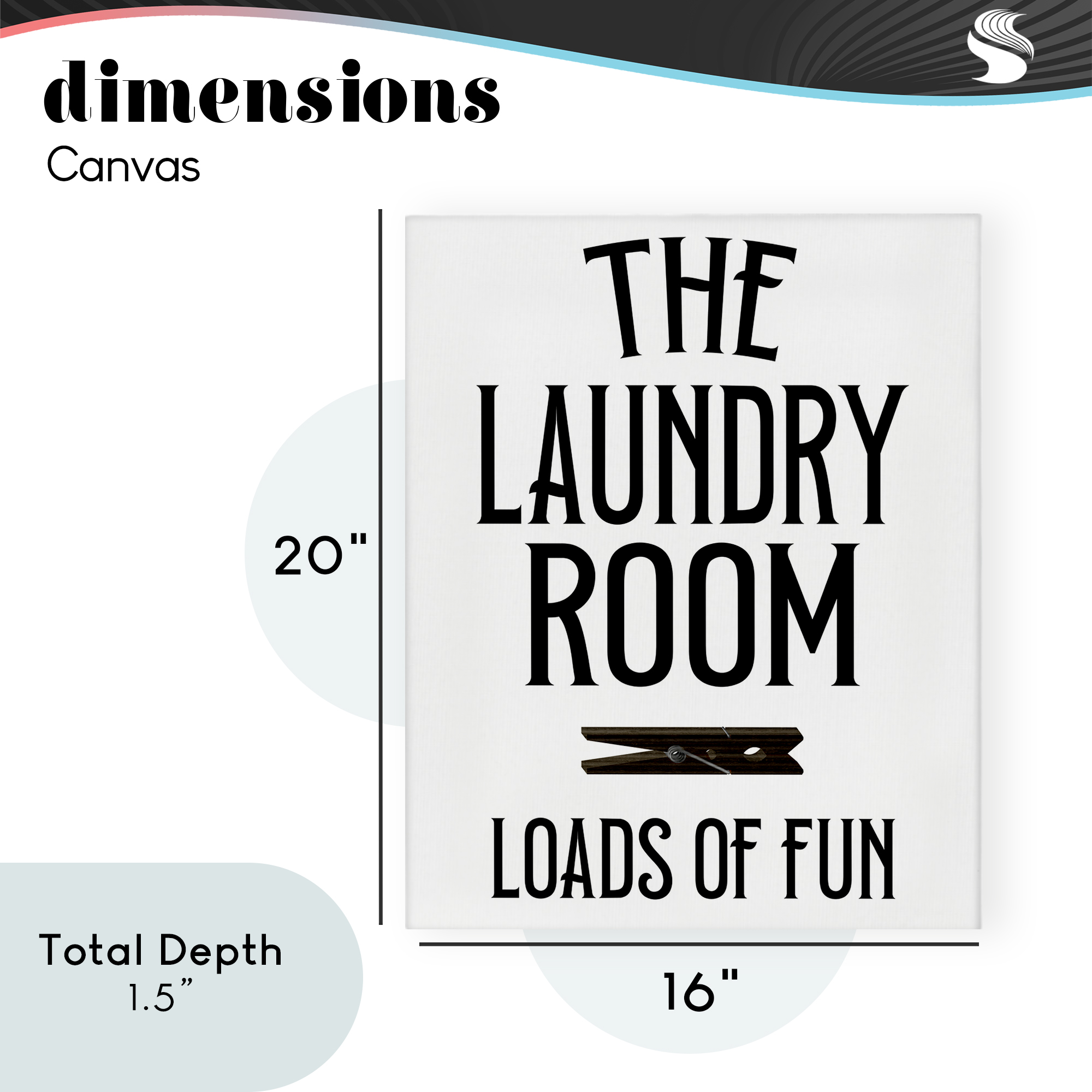 Loads Of Fun Clothespin Canvas Wall Art, design by Kim Allen