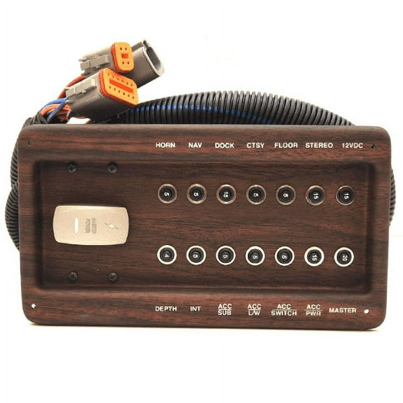 Godfrey Pontoon Boat Breaker Switch Panel 287648 | Aqua Patio Cherry