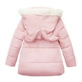 thumbnail image 2 of Vedolay Girls Tops Girls Colorblock Button Up Jacket Long Sleeve Fleec Outerwear,Pink 1-2 Years, 2 of 4