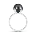 thumbnail image 2 of ANGARA Classic Solitaire Tahitian Cultured Pearl Ring in 14K White Gold for Women | June Birthstone, Birthday, Anniversary, Jewelry Gift for Women | Pearl Ring, 2 of 5