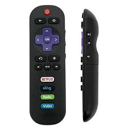 Tv Remote Headphones ENWShop Basic Replacement Remote for 2018 TCL ROKU TV 55R617, 65R617, 43S517, 49S517, 55S517. No Voice Search. No Headphone J ()