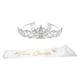 thumbnail image 1 of Conjunto de 2 bandas de reina de graduación y corona de diamantes de imitación de cristal, tocado para fiesta de boda, 1 of 8