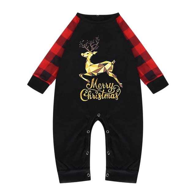 Pyjamas de Noël Assortis pour la Famille Ensemble de Pyjamas de Noël Pyjamas de Noël pour la Famille Ensemble Haut à Carreaux Rouges et Pantalon Long Ensembles de Vêtements de Nuit Pyjamas pour Garçons en Liquidation