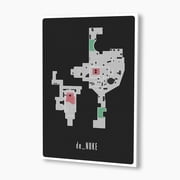 CS:GO de_Nuke Map Poster; Gaming Wall Art