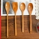 thumbnail image 4 of Cuchara de madera ergonómica esencial para la cocina con mango extralargo resistente al calor para utensilios de cocina antiadherentes, fácil de limpiar y reutilizar (2 piezas), 4 of 5