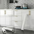 thumbnail image 6 of Glossy White Stickers Vinyl Self Adhesive Waterproof Oil Proof Sticker Kitchen Counter Panels Furniture Renovation Wallpaper, 6 of 9