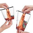 thumbnail image 3 of Lsque Cozy Knitting Llama Pattern Telescopic Pencil Bag Pen Holder Stationery Case, Stand-up Retractable Transformer Bag Organizer, 3 of 6