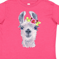 thumbnail image 4 of Inktastic Cute Llama with Flower Boys or Girls Toddler T-Shirt, 4 of 5