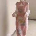thumbnail image 1 of Cheongsam de verano clásico sexy hueco vestido cheongsam mejorado para mujer, 1 of 5