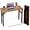 Rustic Brown, variant on Small Computer Desk Folding Table - 35.8" Foldable Office Desk, No Assembly, Perfect for Small Spaces in Bedroom, Dorm, or Apartment, Portable Mini Desk or Study Table with Compact Design, Brown