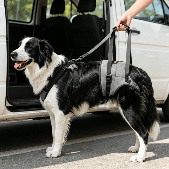Pacszf Dog Sling for Large Dogs Hind Leg Support, Adjustable Soft Padded Harness for Back Legs, Helps Support Senior Dogs With Limited Mobility