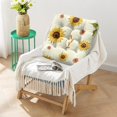thumbnail image 2 of Boho Sunflower Aesthetic Pillow&nbsp;– 22x22 Inch Boho Cushion, Earthy Tones, Supportive for Back Pain Relief, 2 of 7