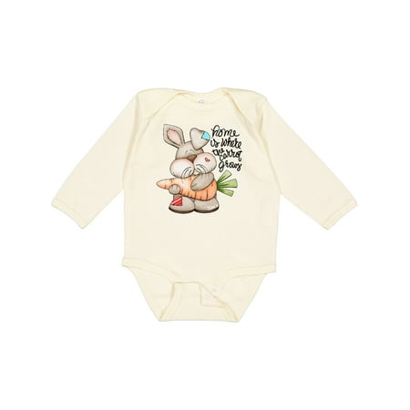 

Inktastic Home is Where Carrot Grows Bunny Rabbit Gift Baby Boy Long Sleeve Bodysuit