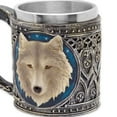 thumbnail image 5 of Lone Spirit Wolf Celtic Magic 11oz Resin Coffee Mug with Stainless Steel Insert, 5 of 5