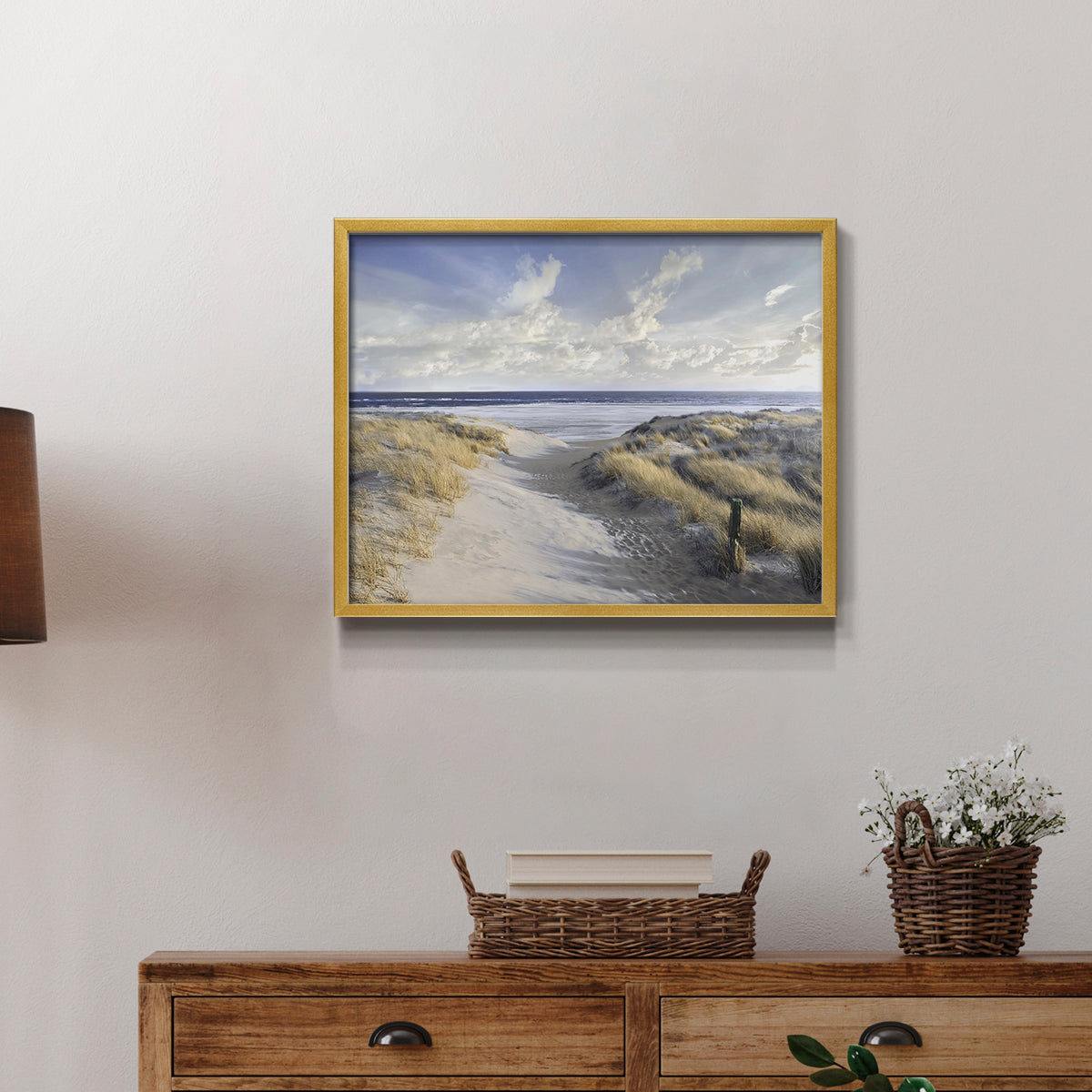 Aisle Marker by Mike Calascibetta - Restickable Framed Giclée Print