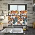 thumbnail image 4 of Yayeee Kitchen Curtains Tier Pair Light Filtering 27"x36" Rod Pocket Short Cafe Window Panel, Autumn Day Pattern, 4 of 7