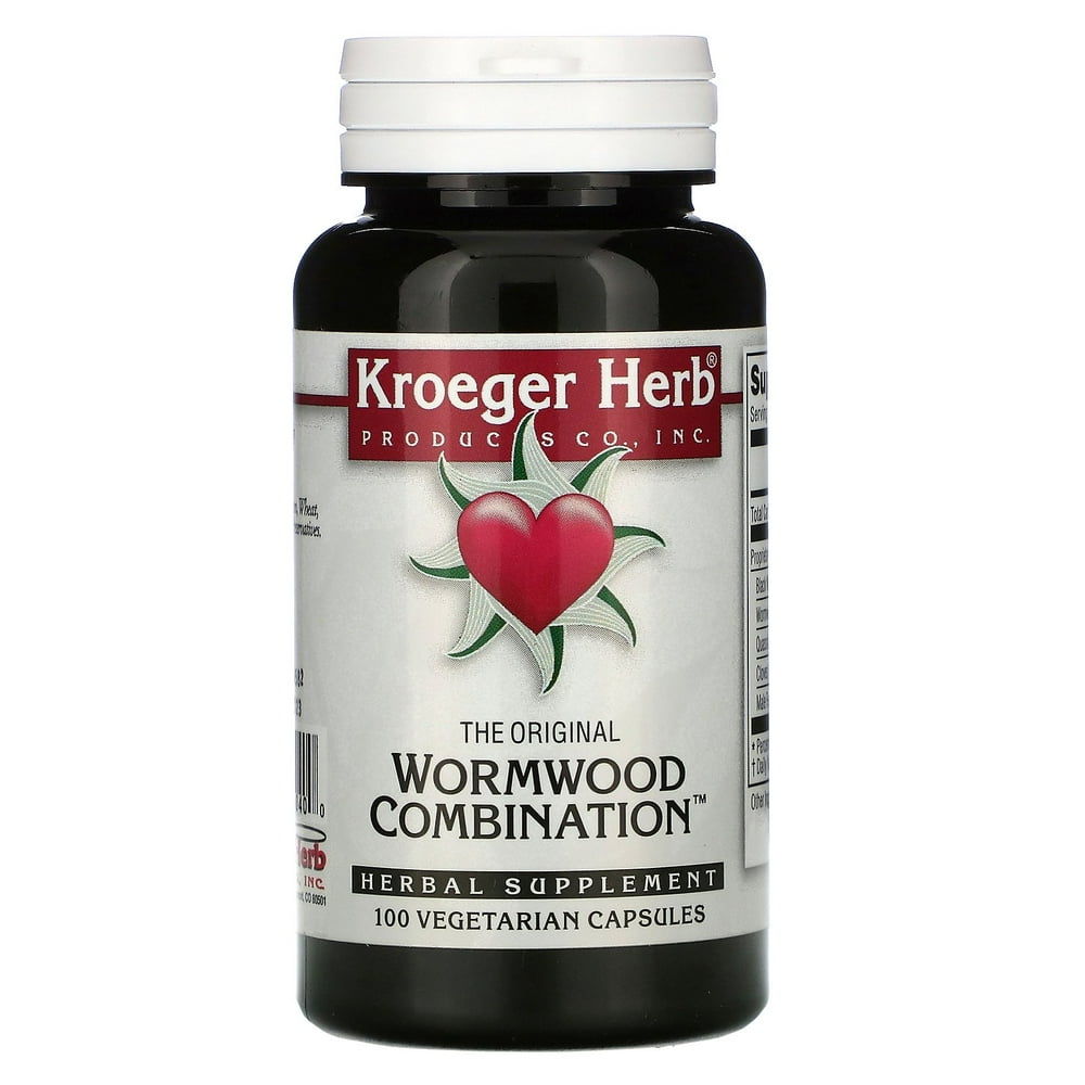 Kroeger Herb Wormwood Combination 100 Vegetarian Capsules Walmart
