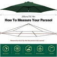 thumbnail image 4 of EASTIN Parasol de Remplacement pour Parasol de 6,6 Pi à 6 Baleines, Parasol de Marché pour Table, Parasol d'Extérieur pour Terrasse, Housse de Remplacement, 4 of 8