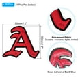 thumbnail image 2 of Uxcell 26Pcs Old English Letter Iron on Sew on Patches A to Z, 2"x2", Red, 2 of 6