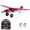 Red With 2 Batteries, variant on M7 Off-road RC Plane 6-channel Brushless Remote Control Airplane Fixed Wing With 6-Axis Gyro 3D Stunts EPP Foam Aircraft Model Toys For Boys