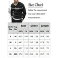 thumbnail image 6 of FEOYA Mens V Neck Pullover Long Sleeve Sweater Casual Business Jumper Winter Warm Knitwear Slim Fit Pullovers Ribbed Knitted Top Clashing Stripes Collar for Work Dating Outdoor S, 6 of 6