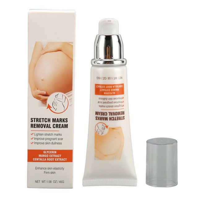 Eliminador de estrías mejora la opacidad de la piel crema posparto aligera la cicatriz 16 oz de ajuste para el embarazo