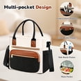 thumbnail image 2 of Godance Insulated Lunch Box for Women, Leakproof Large Adult Lunch Bag with Cup Holder & Adjustable Shoulder Strap - Wide Opening Cooler Tote for Work, Picnic, Beach, Travel, Family, College, Brown, 2 of 7