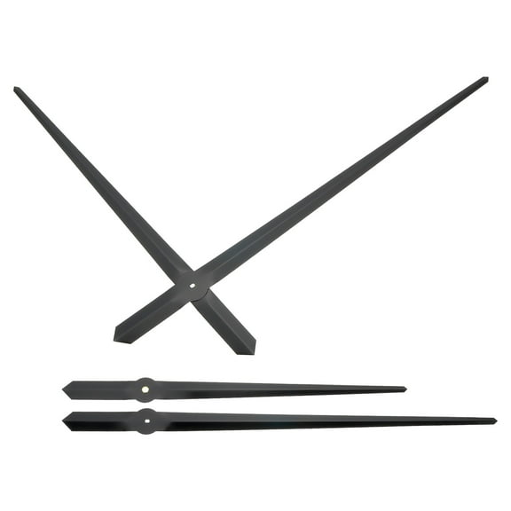 Uxcell Clock Hands Kit, 2 Set Clock Hands Kits Clock Mechanism Movement Aluminum Wall Clock Hands Replacement, Black