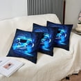 thumbnail image 4 of Video Games Gamer Throw Pillow Covers 16"x16" Set of 2 Soft Gaming Blue Galaxy Cushion Covers Pillow Cases for Couch Sofa Bedroom Car Reversible Video Game Gaming Decorative Throw Pillowcases, 4 of 6