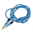 thumbnail image 4 of 3X Cable Estereo de Audio de 3,5 mm Auxiliar Aux de Macho A Macho para PC para MP3 Coche (Azul), 4 of 4
