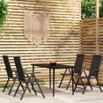 thumbnail image 1 of vidaXL 5 Piece Garden Dining Set Black, 1 of 4