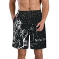 thumbnail image 1 of Balery New York City1 Traje de Baño Estilo Hawaiano para Hombre, Shorts de Secado Rápido con Bolsillos-3X-Large, 1 of 6