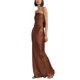 thumbnail image 3 of VISgogo Vestido sin mangas sin espalda para mujer, de una sola pieza elegante sin tirantes de color sólido, vestido de banquete de boda para cóctel VISgogo moda, 3 of 9