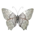 thumbnail image 6 of Eangee Home Design Butterfly Wall Decor Silver With Rust Dashes, Capiz and Metal, Indoor / Outdoor Safe, 18x1x13 Inches, 6 of 8