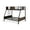 Black, variant on East West Furniture Jackson Traditional Metal Twin Over Full Bunk Bed in Black