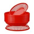 thumbnail image 3 of Kuntesetty 24 Pieces Baskets Bread Fry Baskets Serving Tray Deli Baskets Platters Red, 3 of 9