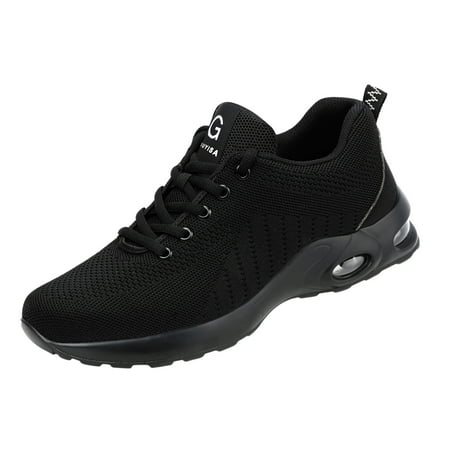 

HGWXX7 Safety Shoes For Men Women Air Cushion Steel Toe Shoes Work Trainers Sneakers Fall Shoes