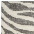 thumbnail image 4 of SAFAVIEH Portofino Henrika Abstract Shag Area Rug, Ivory/Grey, 9' x 12', 4 of 6