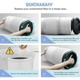 thumbnail image 4 of Replacement Hepa Filter For Levoit Air Purifier Core 400s Part Core 400s-rf,h13 Hepa 5 Layers 3 In 1 Filter, 4 of 5