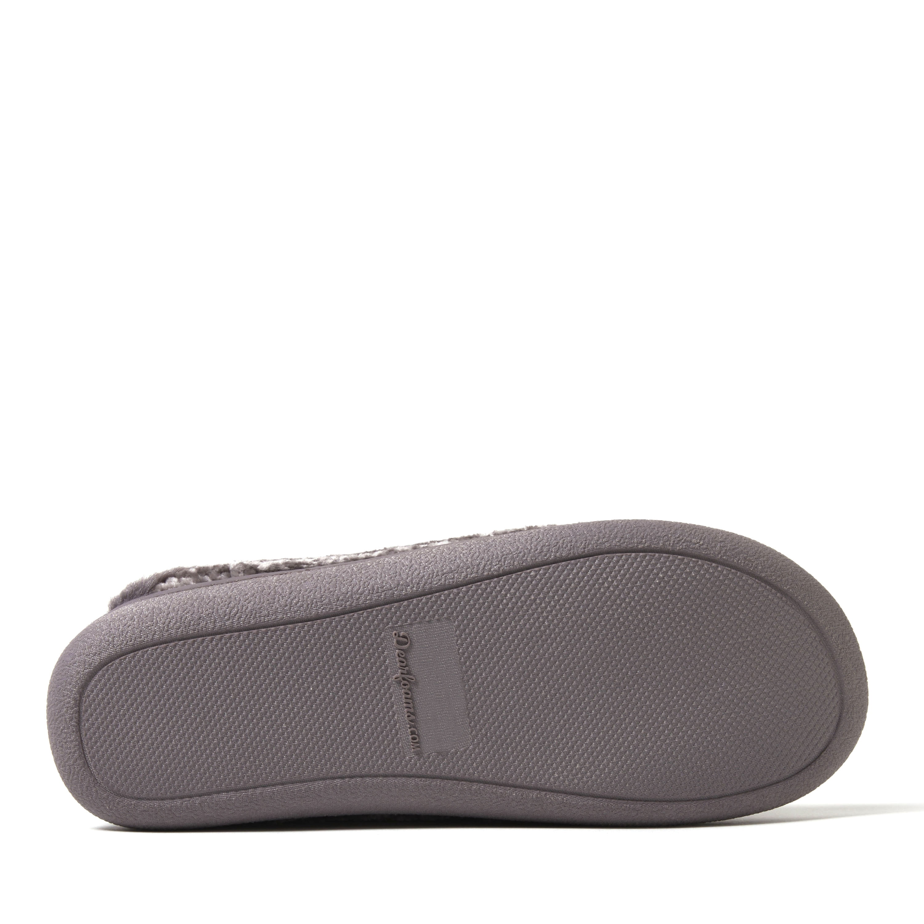 Dearfoams Cozy Comfort Women's Rib Knit Chenille Scuff Slippers