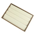 thumbnail image 3 of Unique Bargains Velvet Jewelry Organizer Trays with Removable Dividers for Drawers Brown-Earrings Tray, 3 of 6