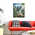 thumbnail image 4 of Sikiie Lake Forest Dinosaur A Print Canvas Decorative Hanging Painting, Anti-shrinkage Hanging Frame, Suitable for Home, Office Wall Decorations, 4 of 6
