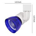 thumbnail image 5 of Benjara BM220627 10W Integrated LED Track Fixture with Polycarbonate Head, White & Blue, 5 of 5