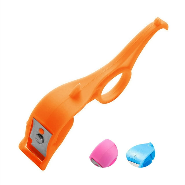 Fruits Peeler Orange Tomato Vegetables Peeling Tool Portable Mini Stainless Steel Kitchen Slicer, Orange