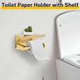 thumbnail image 3 of Brushed Gold Bathroom Hardware Set 5 Pieces Towel Bar Set Round Towel Holder Set for Bathroom,Upgraded Toilet Paper Holder with Shelf,Stainless Steel Wall Mounted 23.6 Inch, 3 of 7