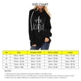 thumbnail image 2 of Sudaderas Con Capucha Para Mujer, Sudaderas Con Capucha Informales Para Mujer, Transpirables, Amigables Con La Piel, Poliéster Suave, Estampado De Letras Para Exteriores ANGGREK Otros, 2 of 5