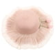 thumbnail image 3 of Sombrero de paja de verano para niña: gorra de playa de ala ancha transpirable con correa ajustable, sombrero de pescador para niñas para protegerse del sol., 3 of 7